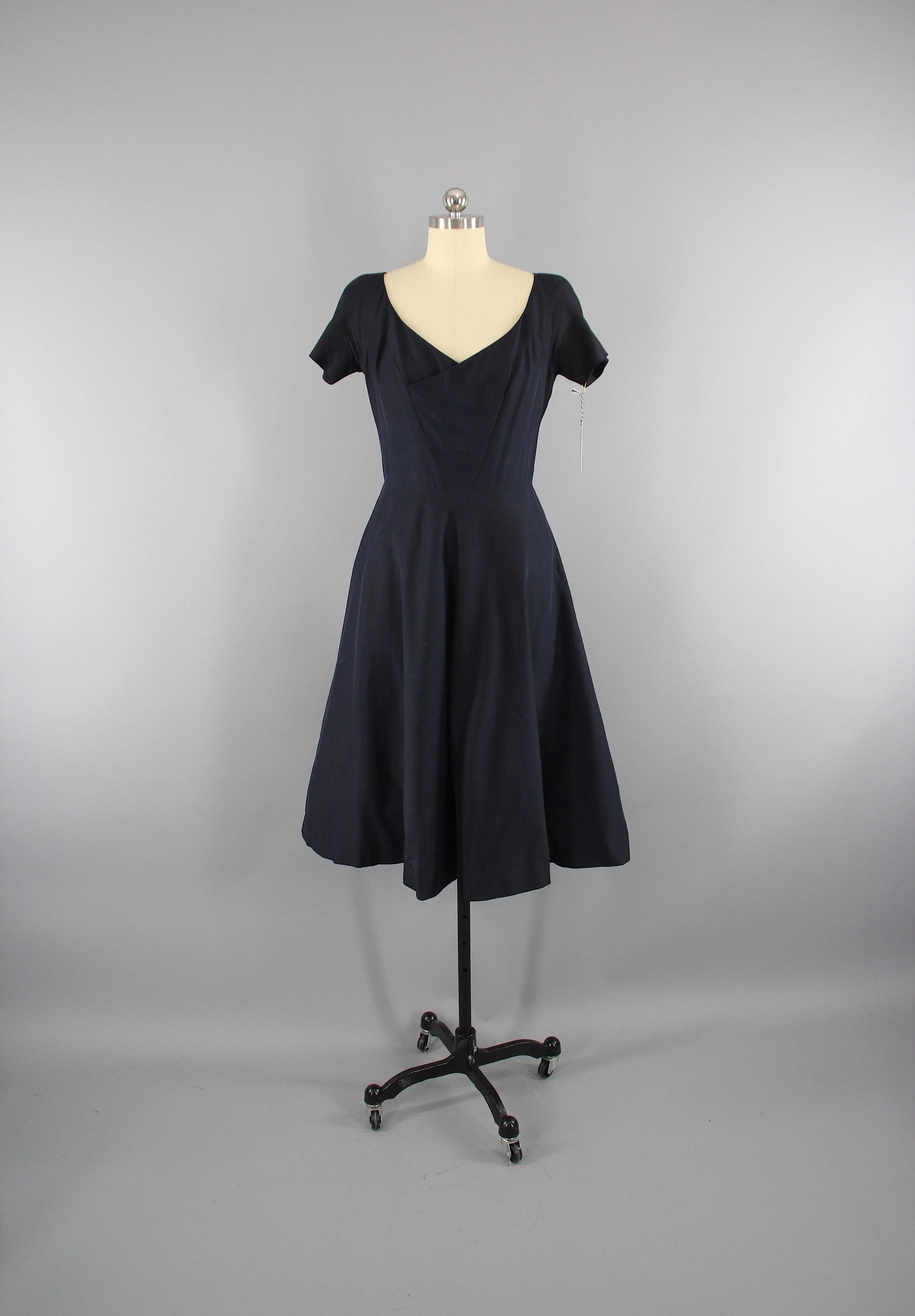 Vintage 1950s New Look Black Cocktail Dress