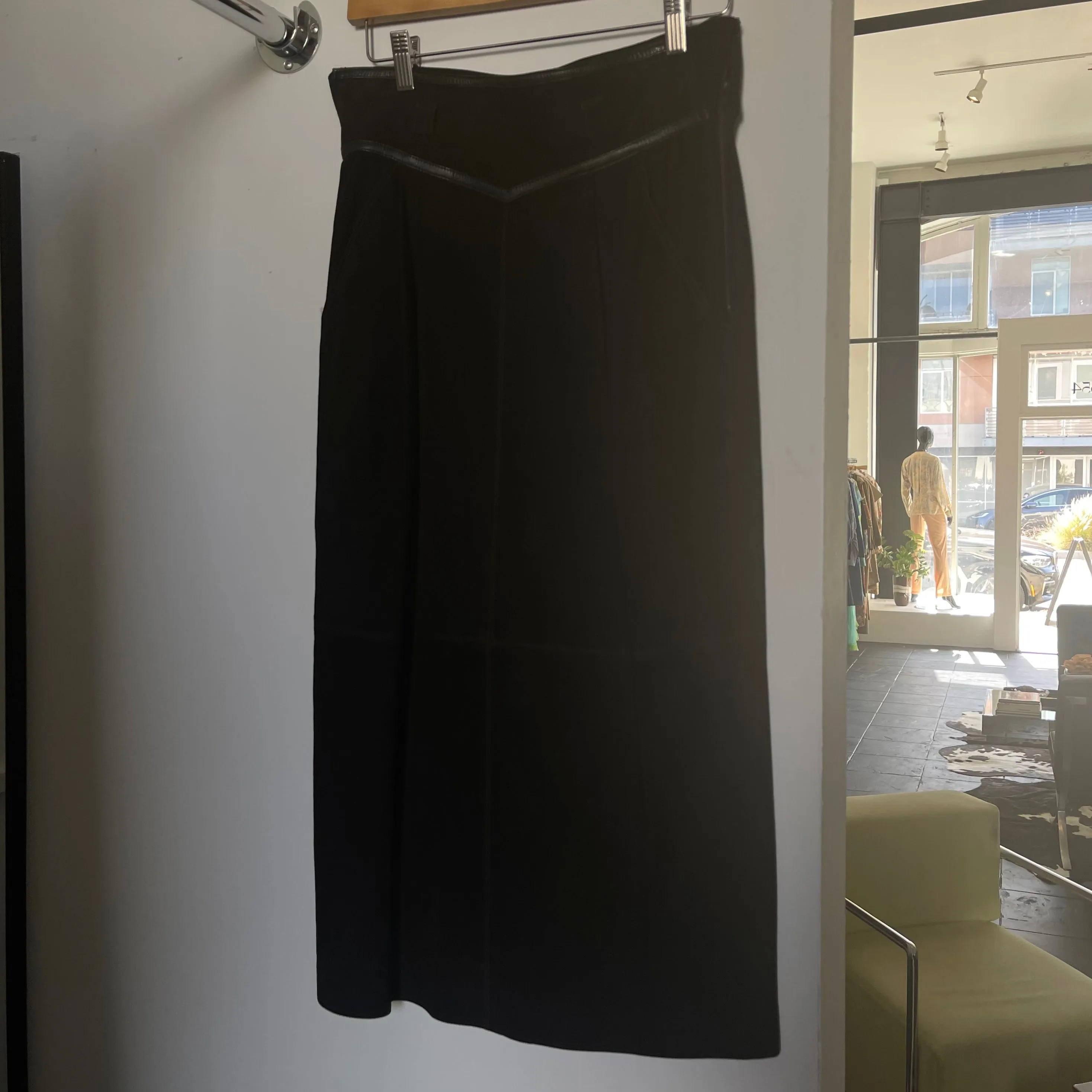 Vintage Gucci Suede Pencil Skirt