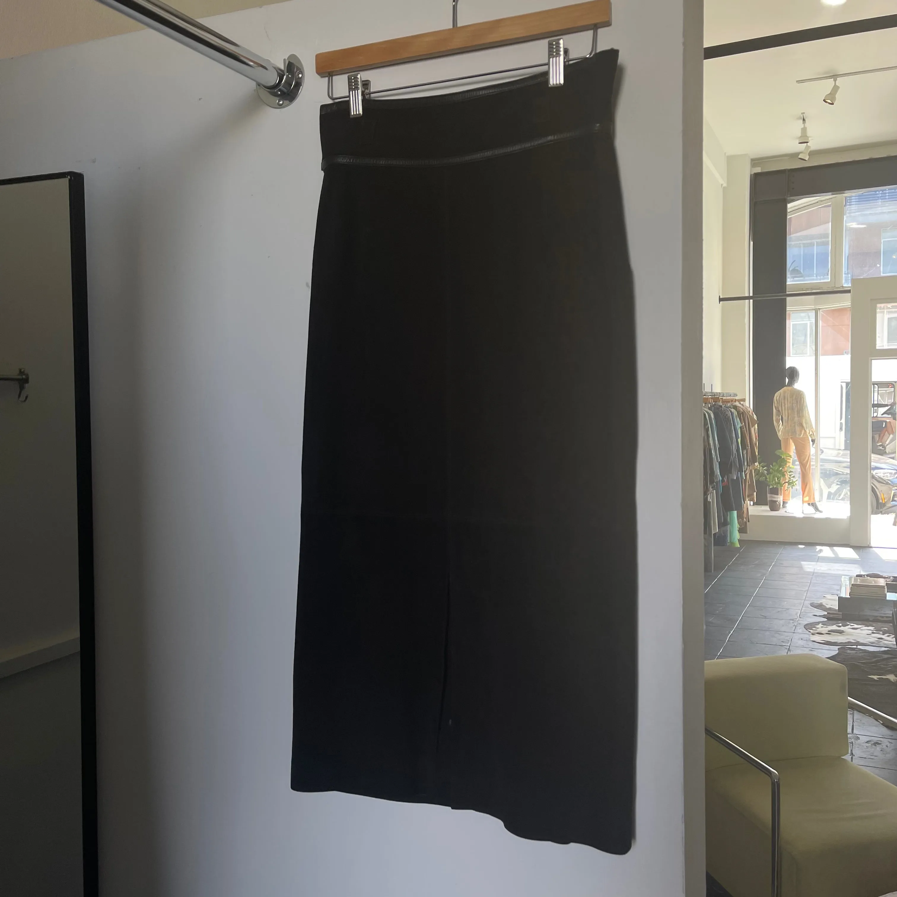 Vintage Gucci Suede Pencil Skirt