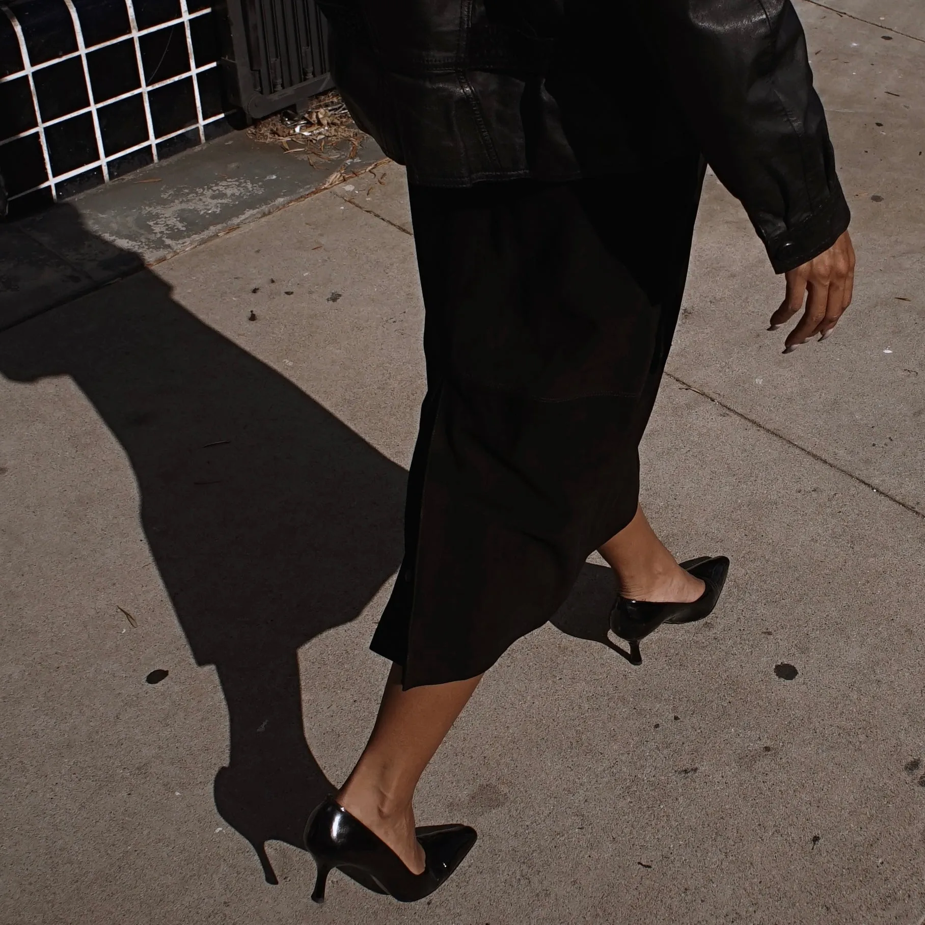 Vintage Gucci Suede Pencil Skirt