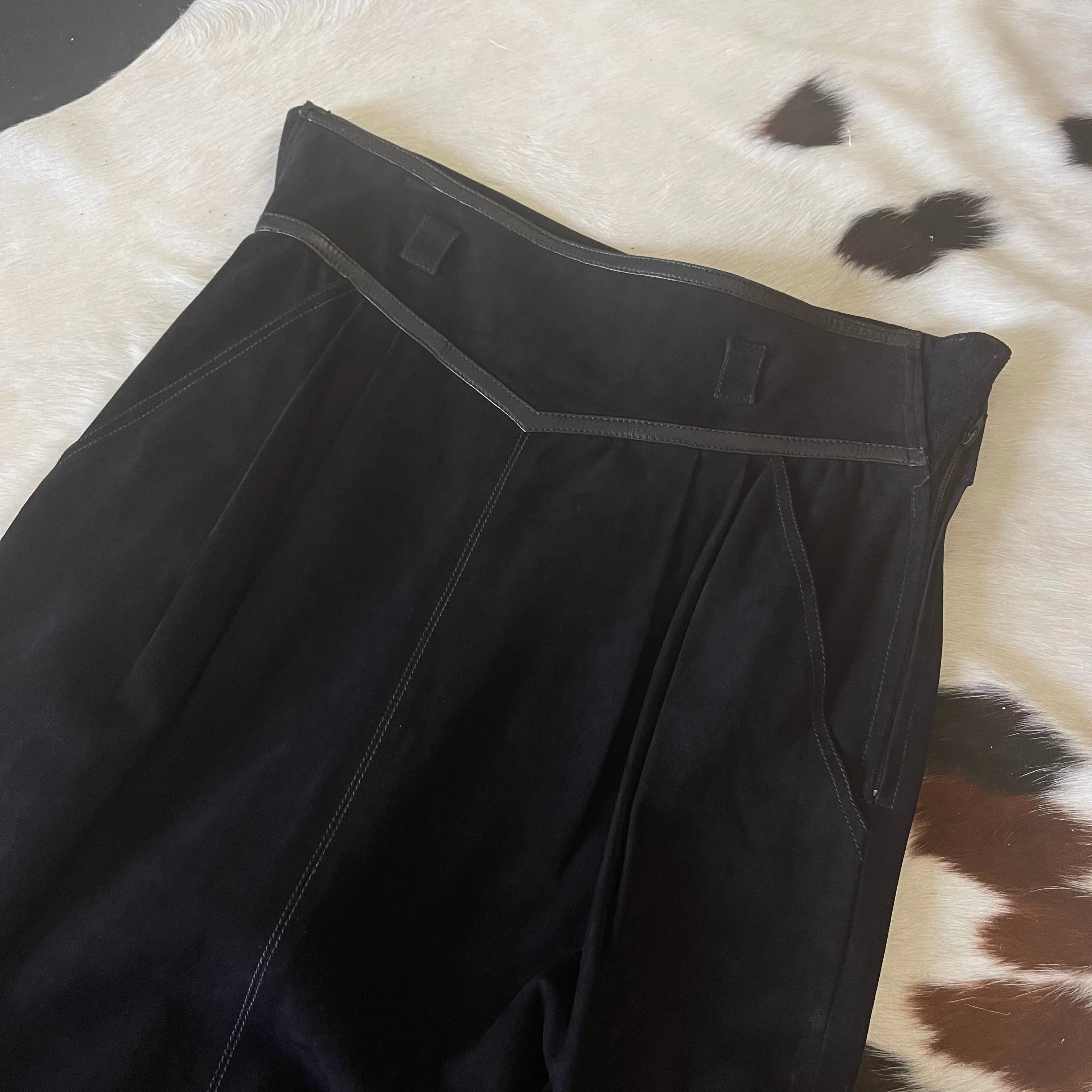 Vintage Gucci Suede Pencil Skirt