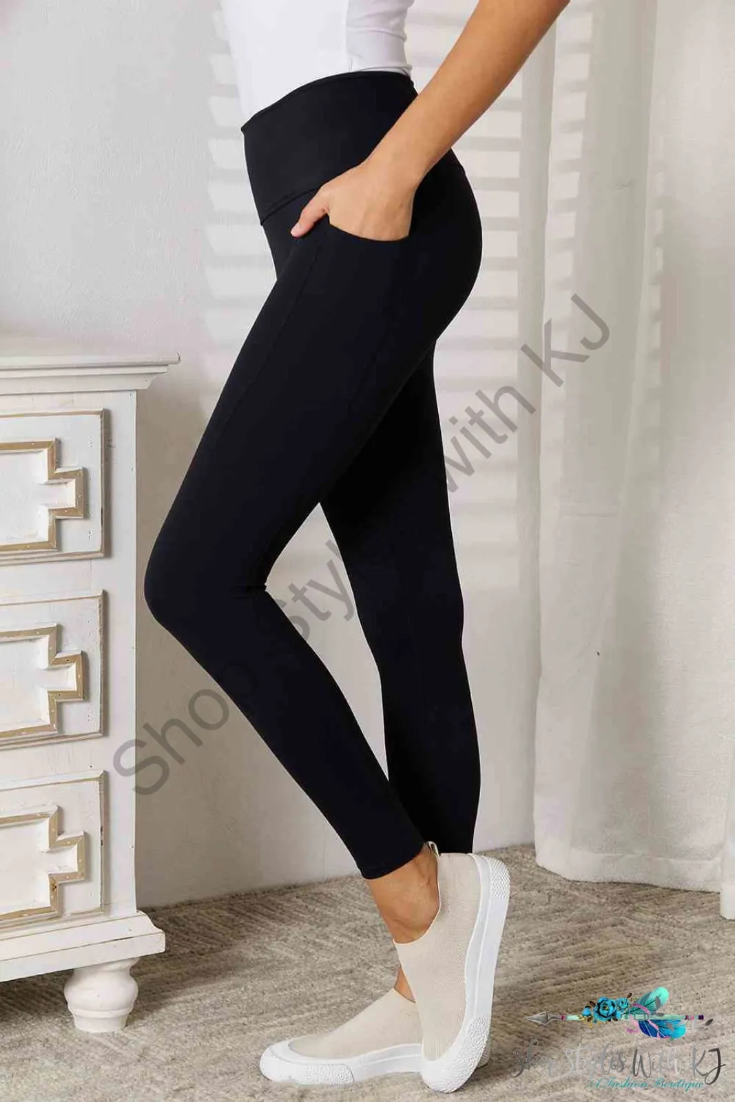 Wide Waistband Sports Leggings