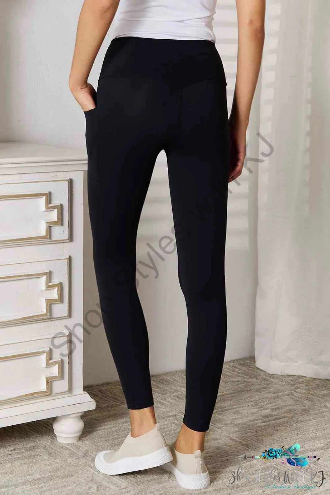 Wide Waistband Sports Leggings