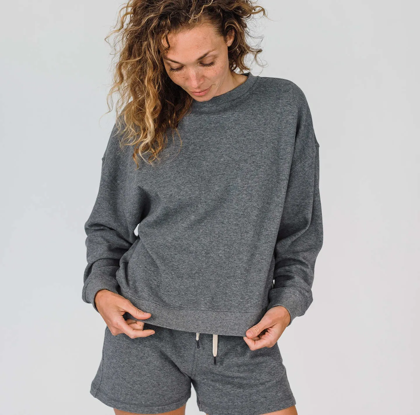 Women's Double-Knit Crew Sweatshirt